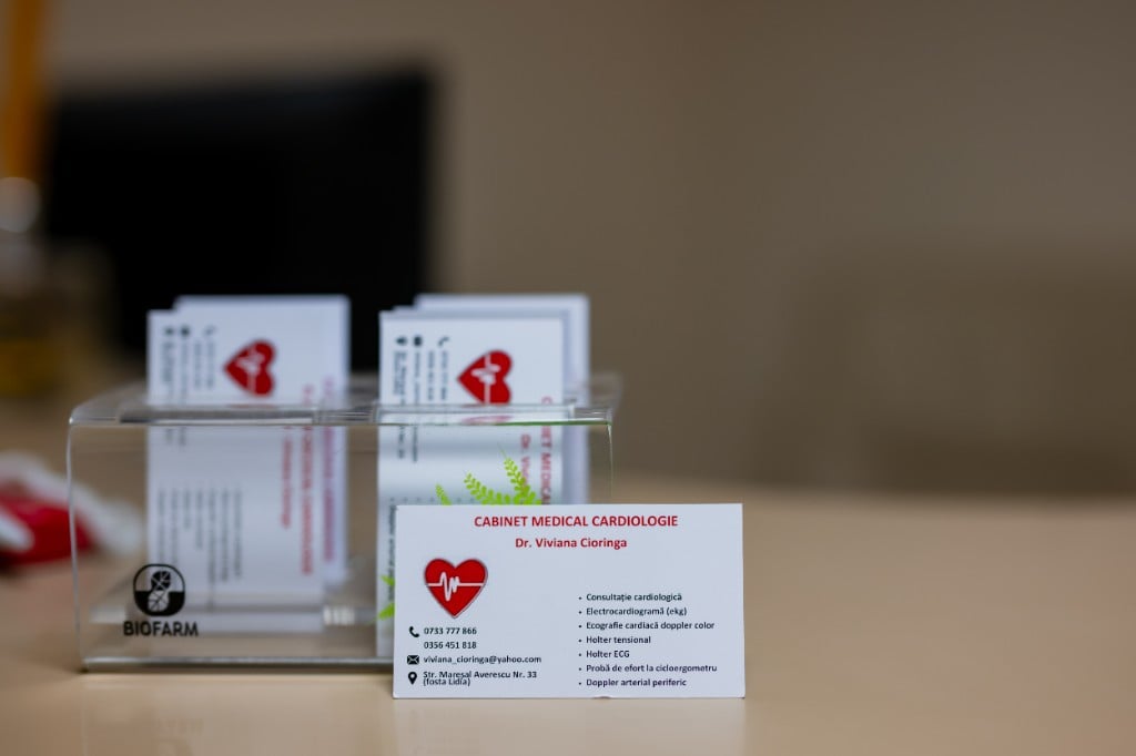 Cărți de vizită — Cabinet Medical Cardiologie Dr. Viviana Cioringa